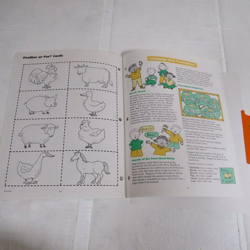 Sounds of the Farm BIG BOOK (almost 2 feet tall) with teacher pages Classroom